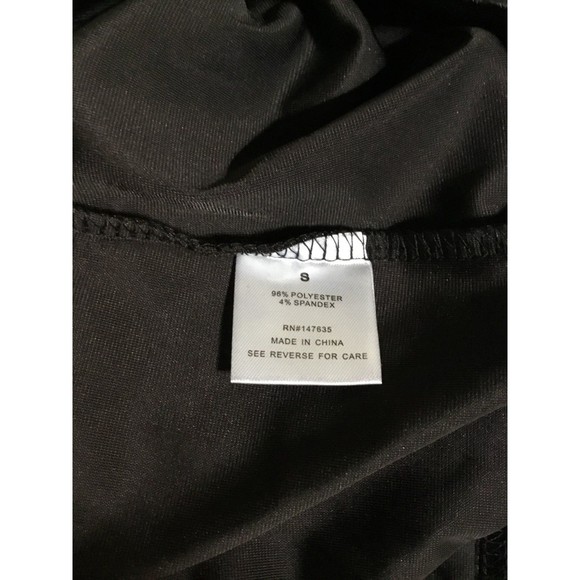 Romeo Juliet Couture Off Shoulder Black Velvet Like Mini Dress Size Small NWT - Picture 7 of 8